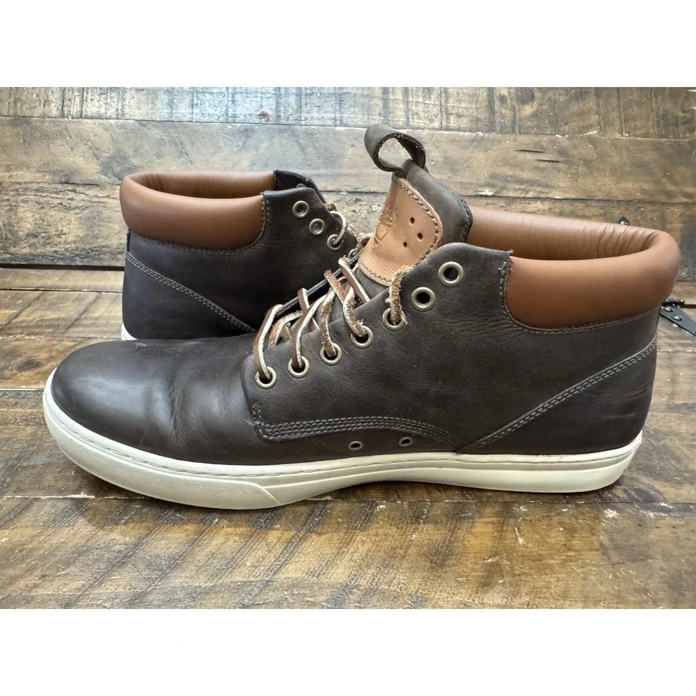 Men's Timberland Adventure 2.0 Cupsole Chukka Boot Brown Leather A1JPX Size 12